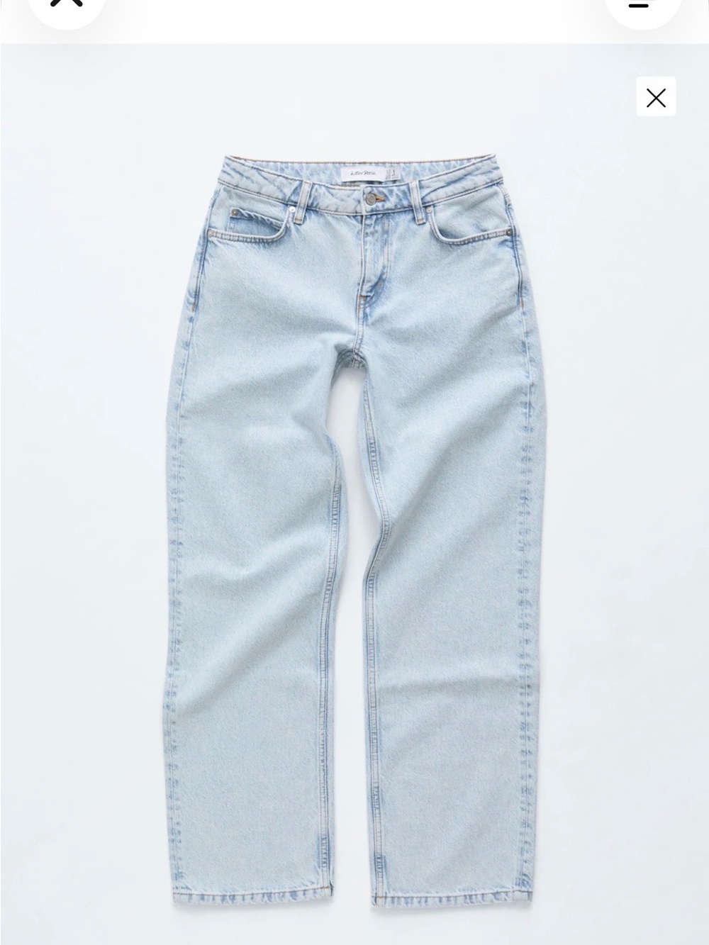 & Other Stories Light Wash Straight Leg Jeans Size 4 / EU 36